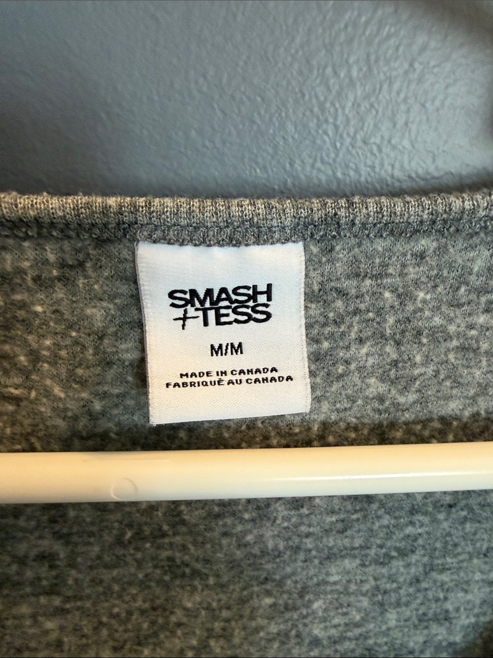 Smash + Tess Heather Gray V-Neck Knit Jumpsuit - Picture 3 of 4